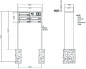 Preview: RENZ Briefkastenanlage freistehend, Tetro, Edelstahl V4A, Kastenformat 370x110x270mm, mit Klingel - & Lichttaster und Vorbereitung Gegensprechanlage, 5-teilig